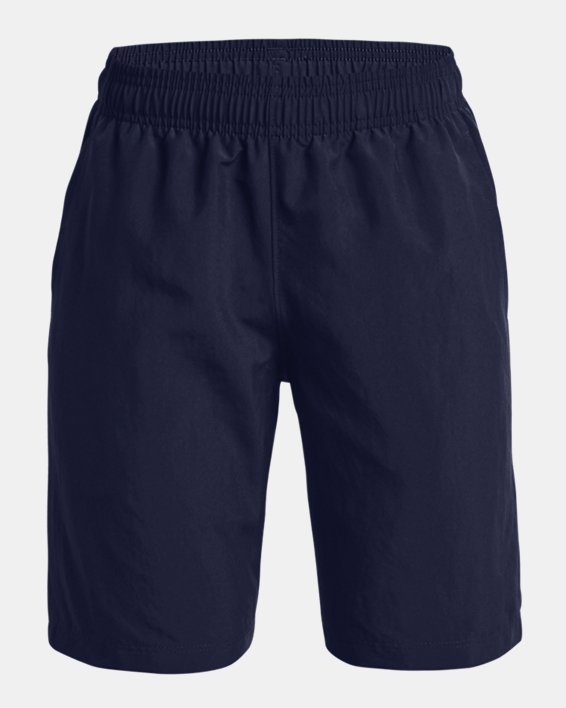 Jungen UA Woven Shorts mit Grafik, Blue, pdpMainDesktop image number 0